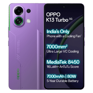 OPPO K13 Turbo 5G (8GB RAM, 128GB Storage, Purple Phantom)