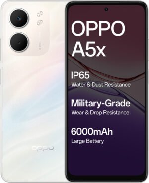 OPPO A5x 5G (Laser White, 6GB RAM, 128GB Storage)