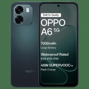 OPPO A6 5G (Sapphire Blue, 6GB RAM, 256GB Storage)