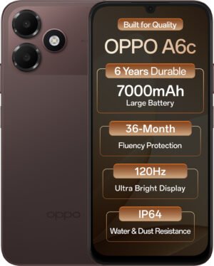 OPPO A6c (Stone Brown, 4GB RAM, 64GB Storage)