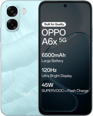 OPPO A6x 5G (Ice Blue, 6GB RAM, 128GB Storage)