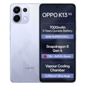 OPPO K13 5G (Icy Purple, 8GB RAM, 256GB Storage)