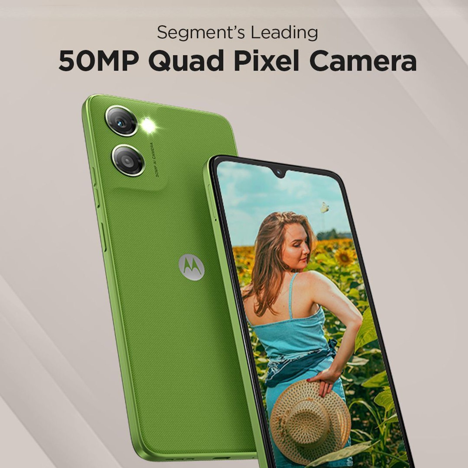 Motorola G06 Power Smartphone (Pantone Tendril, 4GB RAM, 64GB Storage) - Image 3
