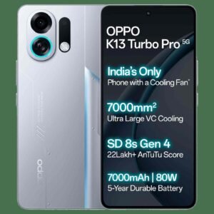 OPPO K13 Turbo Pro 5G (8GB RAM, 256GB Storage, Silver Knight)