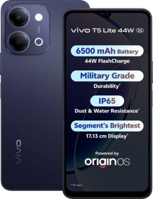 vivo T5 Lite 44W 5G Smartphone (Twilight Shadow, 6GB RAM, 128GB Storage)